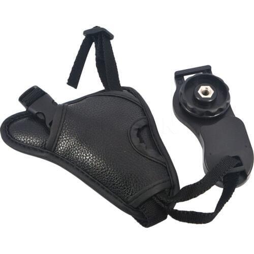 10pcs/lot Universal Black DSLR-C PU Leather Soft Grip Wrist Hand Strap triangle belt for Canon Pentax MGO3 Nikon Sony Camera