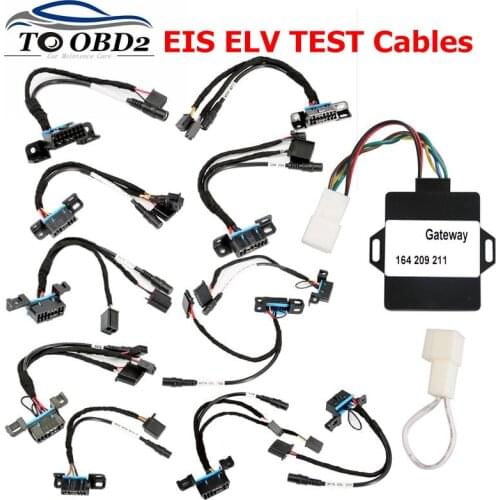 12 Cables EIS ELV Test Cables for Mercedes for Benz Works with VVDI MB BGA Tool Supported to CAN Read/Write EIS/ELV Test Line