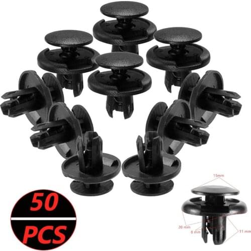 50pcs Car Door Trim Panel Clip Fasteners for Audi A4 B6 B7 B8 A3 A6 C5 Q7 A1 A5 A7 A8 Q2 Q3 Q7 Q5 R8 TT S3 S5