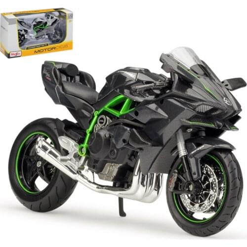 Kids Gifts Maisto 1:12 Kawasakininja H2R Model Car Simulation Alloy Motorcycle Metal Toy Car Childrens Toys Collection