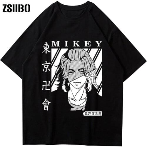 Japanese Anime Tokyo Revengers T Shirt Men Kawaii Harajuku Summer Tops Tokyo Revengers Graphic Tees Cartoon Unisex T-shirt Male