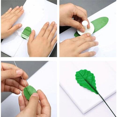 Fondant Tool Non-stick Flower Stem Leaf Vein Texture Board Flower Stem Texture Forming Tool