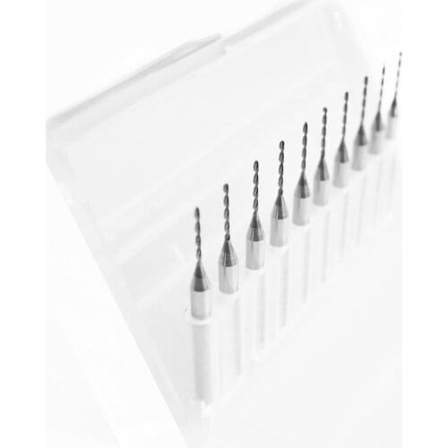 Carbide Micro Drill Bits-CNC PCB Dremel 0.3MM 0.4MM,0.5MM, 0.6MM 0.7MM 0.8MM 0.9MM 1.0MM 1.1MM 1.2MM 10pcs Drill-Bits in stock