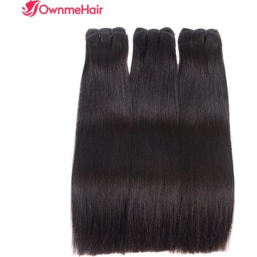 Bone Straight Human Hair Bundles Brazilian Bone Straight Hair Extensions 100% Human Hair Super Double Drawn Virgin Hair 3Bundles
