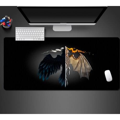 Water And Fire Dragon Mouse Pad High Quality Large Pad PC Gaming Computer Mousepad Gaming Mause Pad To Gamer Mats Best Gifts