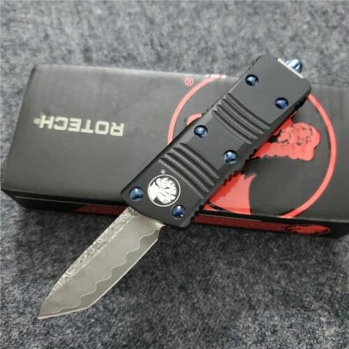 Lism Store 204P Tactical Pocket Knives Damascus Blade Aluminum Handle Outdoor Hunting Camping Survival Mini Knife Utility Tools