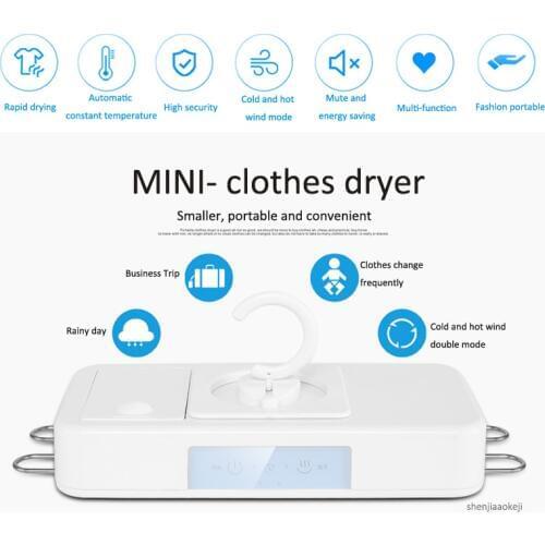 Mini clothes dryer Smart portable dry hanger JGJ-100 electric clothing drying machine for business trip/travel/dormitory/home