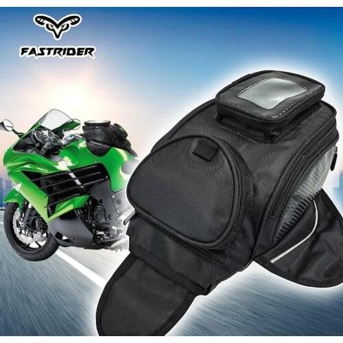 Motorcycle tank bag Phone Bag Oil Fuel Bag Magnetic moto saddle luggage GPS Bigger Window suitcase For iphone Samsung
