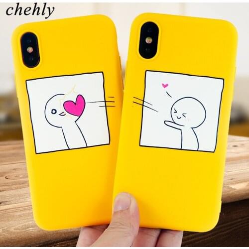 Lovers Phone Case for iPhone 6s 7 8 11 12 Mini Plus Pro X XS MAX XR SE Show Love Cases Soft Silicone Fitted Accessories Covers