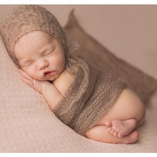 Newborn photography wrap stretch floral lace baby photo wraps blanket newborn swaddle baby photoshoot props color