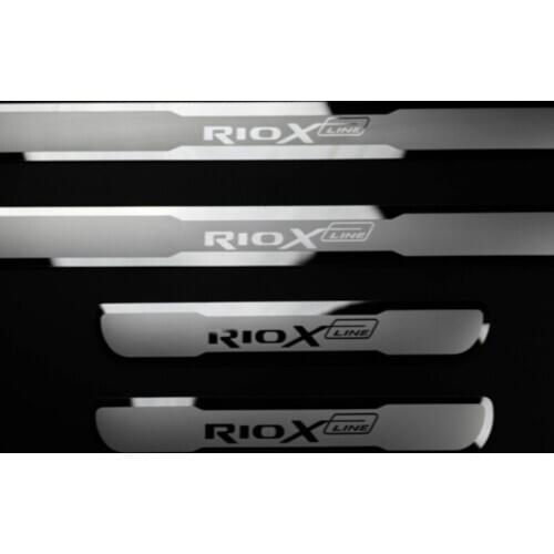 KIA RIO Stainless Steel Door Sill Scuff Plates for KIA RIO