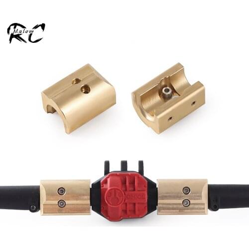 Low Center of Gravity Brass AR44 Axle Housing Weights Adapter for 1/10 RC Crawler Car Axial SCX10 II 90046 90047 AX90060 Upgrade