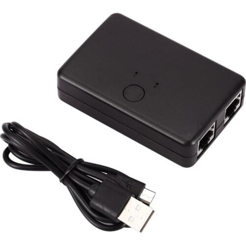 2 Ports RJ45 LAN CAT6 Network Switch Selector 100MHz 2 In 1 Out/1 In 2 Out Internal External Network Switcher Splitter Box