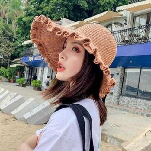Summer Female Sun Hats Big Brim Classic Bowknot Foldable Fashion Straw Hat Casual Outdoor Beach Cap UV Protected Hat 1PC