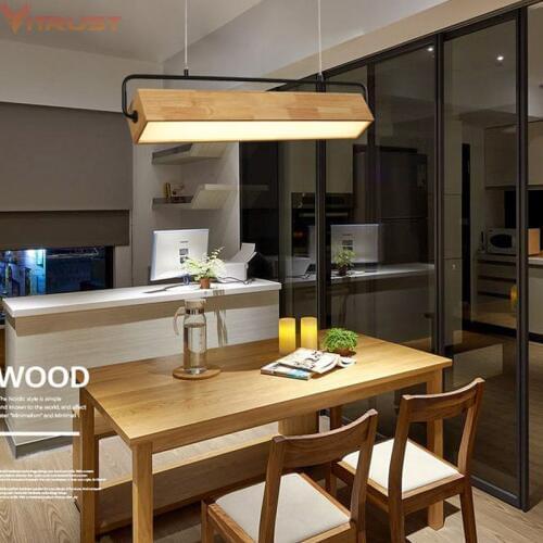 Nordic Wooden Pendant Lamps Hanging Lighting Fixture Dining room Table Living Bedroom Office Bar Cafe Modern Wood Pendant Lights