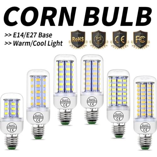 Bulb E27 LED E14 Corn Light GU10 Smart LED 220V Ampoule 24 36 48 56 69 72leds Spotlight G9 Candle Bulb B22 Halogen Lamp For Home