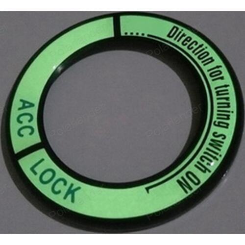 Key ring decoration stickers For Ford mondeo edge switch cover Luminous Ignition circle