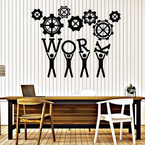 Team Business Vinyl Wall Decal For Meeting Room Work Teamwork Office Wall Sticker Modern Home Interior Design Removable W763