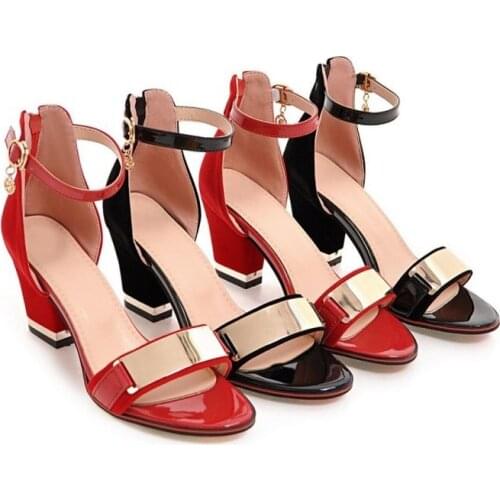 Miaoguan High-heeled Womens Sandals 2020 Summer Wild High-heeled Shoes with A Word Buckle Small Size Roman Sandals 34-43