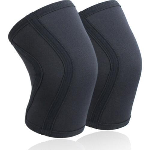1 pcs 7mm Compression Neoprene Weightlifting Knee Pads Fitness Gym Training Squats Knee Protector Knee Support Sports Safety
