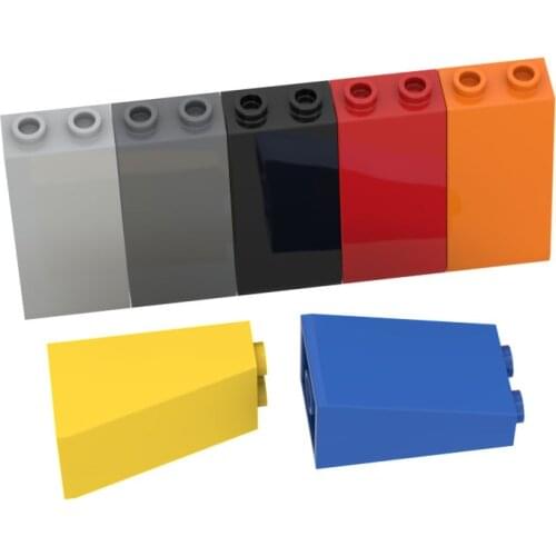 10PCS Building Blocks 98560 75 Degree 2x2x3 Slope High-Tech Bricks Assembles Particles DIY Assembly Parts Toys For Children Gift