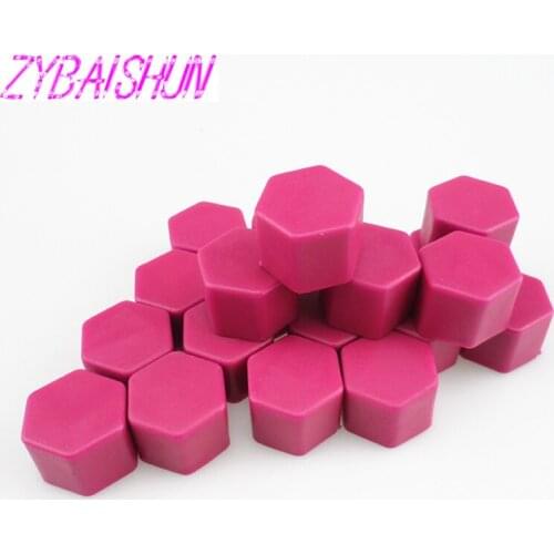 20x Universal 19mm Silicone Hexagonal Wheels Bolt Nut Cover for Volvo S40 S60 S80 XC60 XC90 V40 V60 C30 XC70 V70