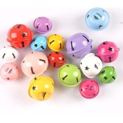 25-40mm Mix Colors Loose Beads Jingle Bells Christmas Decoration Gift Wholesale cp2678