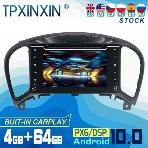 For Nissan Juke 2011-2017 Android 10 Carplay Radio Player Car GPS Navigation Head Unit Car Stereo CD DVD WIFI DSP BT