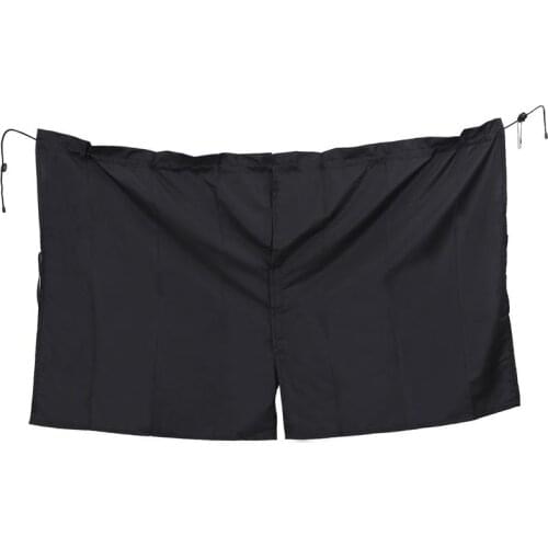 Car Front and Rear Partition Curtain Removable Divider Sun Shade (Black)