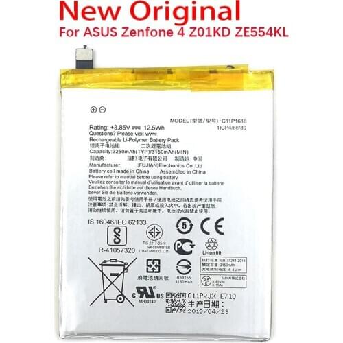 C11P1618 3150mAh New Battery For Asus ZenFone 4 Z01KD ZE554KL phone high quality battery+tracking number