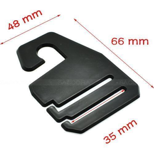 35mm Webbing Black Plastic Necktie Hanger&Hook For Ties Garment Accessories