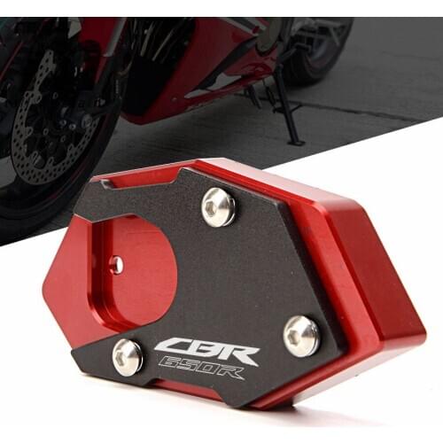 For HONDA CBR650F CB650F CB CBR 650F 2014-2018 15 Fits Aluminum Motorcycle Side Stand Pad Enlargement Plate Kickstand Extension