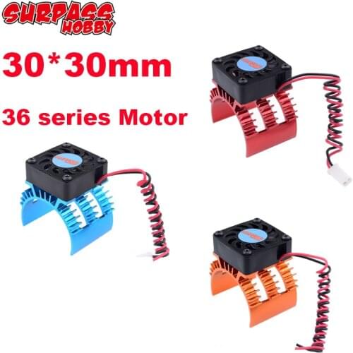SURPASSHOBBY Motor 30*30mm Motor Cooling Fan Heat Sink 21000RPM for 1/10 HSP RC Car Modified 540 550 3650 3660 3670 3674 Series