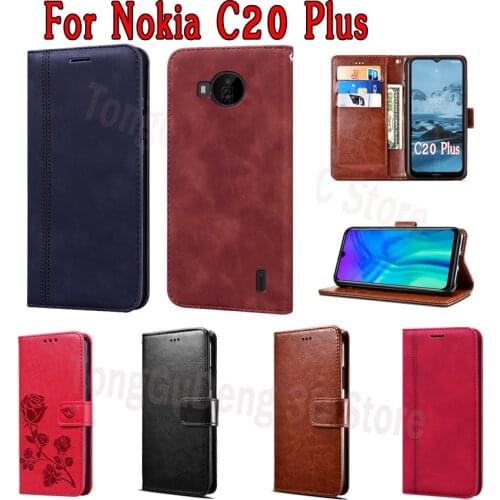 Flip Cover For Nokia C20 Plus Case Wallet Leather Phone Protective Shell Book On Nokia C 20 Plus чехолна Magnetic Card Etui Bag