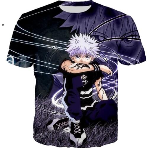 Hunter X Hunter Anime Clothes T Shirt Camisetas Manga For Men Tops Ropa Hombre Streetwear Camisa Masculina Verano Koszulki