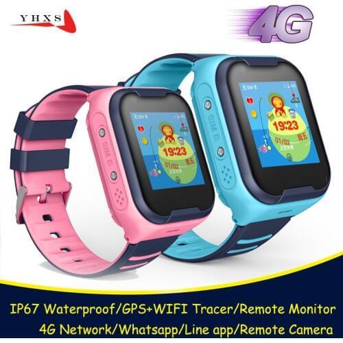 IP67 Waterproof Smart 4G Remote Camera GPS WI-FI Kids Children Students Wristwatch SOS Video Call Monitor Tracker Location Watch