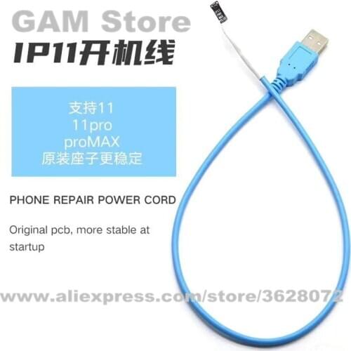 IBoot Simple Boot Line For iPhone 11/11 Pro/11 Pro Max Power On Cable Battery Test DC Power Supply Test Cable for iBoot Box