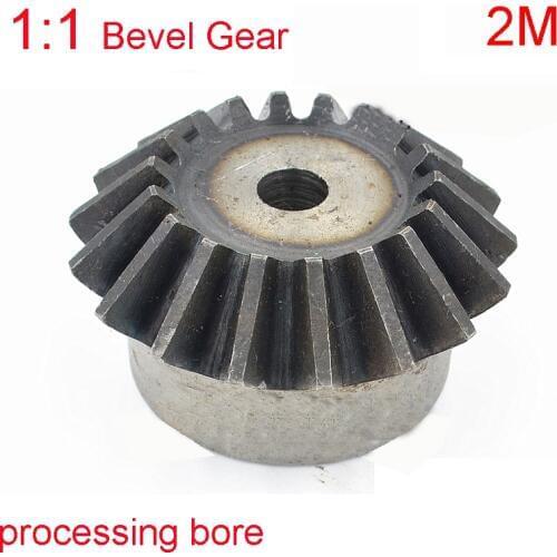 2M 15/16/17/18/19/20-30 Teeth Tapered Bevel Gear Wheel Process Hole For Motor