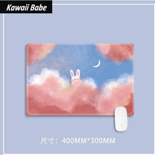 Cute Mouse Pad Gaming Desk Writing Desk Mats Office Accessories Deskpad Kawaii Mouse Pad Gamer Laptop Mat for Mouse Mice 40x30cm