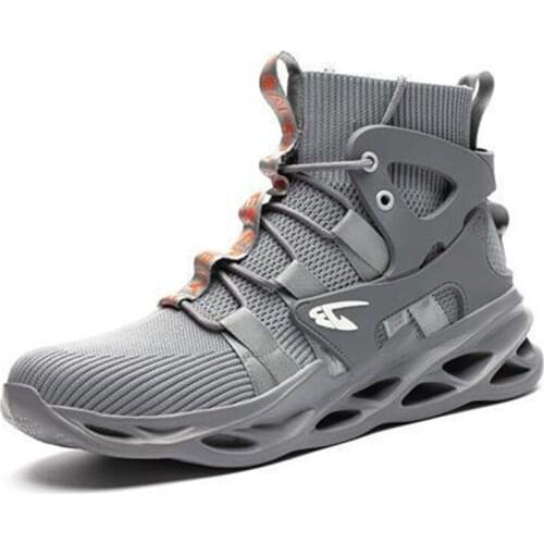 2021 Mens Work Boots Indestructible Safety Shoes Men Steel Toe Shoes Puncture-Proof Work Sneakers Male Shoes Adult Work Shoes