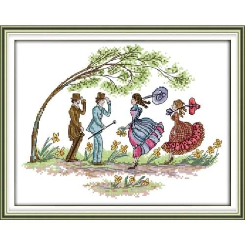 Hurricane cross stitch kit 14ct 11ct print canvas hand sew cross-stitching embroidery DIY handmade needlework