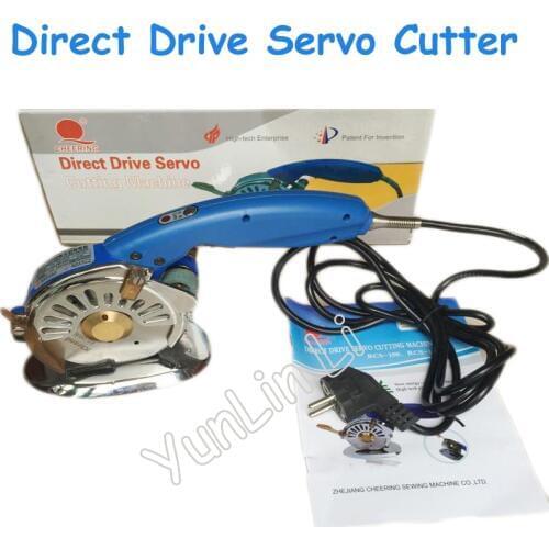 Direct Drive Servo Cutting Machine Electric Round Knife Cloth Cutter Handheld Fabric Cutting Tools RCS-110