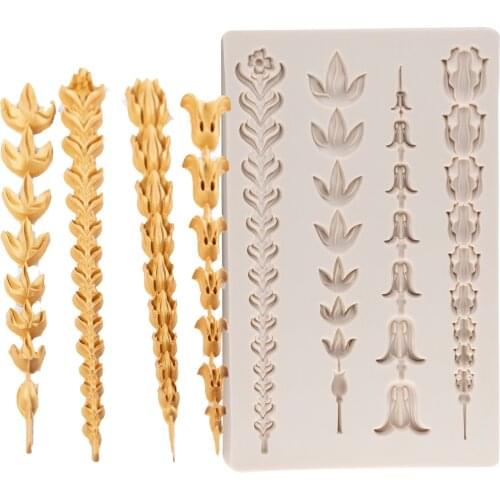 DIY Flowers Silicone Molds For Baking Cake Decoration Fondant Cookies Tools Chocolates Mould Pastry Kitchen Baking Accessories