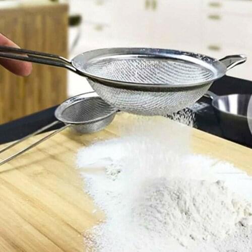 Sieve Spoon Classic Cooking Tool Tea Filter Long Handle Wire Mesh Mini Stainless Steel Traditional Tea Strainer Kitchen Tools