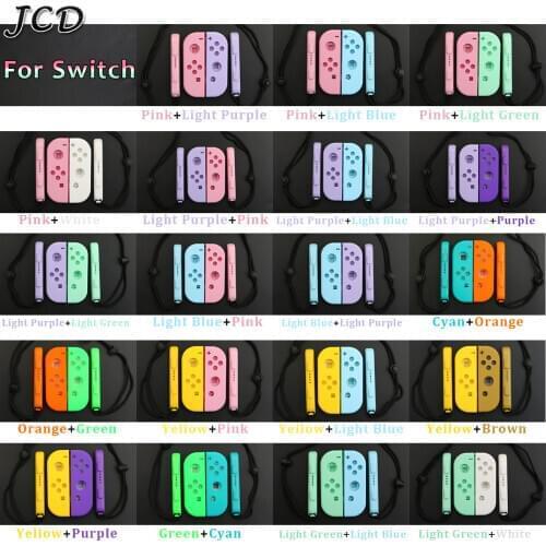 JCD Replacement Housing Shell Cover Case for Nintendo Switch NS NX Joycon Console Joy-Con Wrist Strap