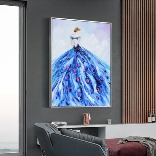 Modern New 100% Hand-painted Sexy Woman Dance Ballet Oil Painting Artwork Large Size Wall Canvas Art For Living Room Decoration