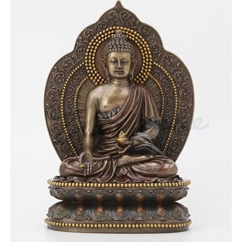 CHINESE STYLE CREATIVE BUDDHA ART FIGURINE BHAISAJYAGURU STATUE RESIN CRAFTS HOME DECORATION ACCESSORIES BIRTHDAY GIFT R4178