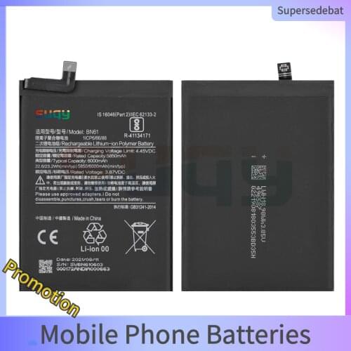 Аккумуляторы для телефонов Xiaomi Poco X3 SUPERSEDEBAT China At AliExpress