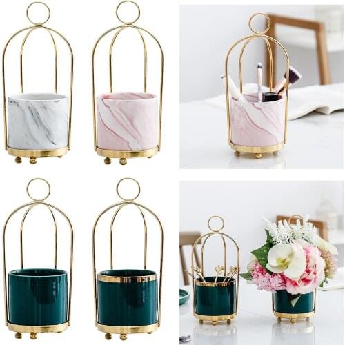 Flower Vases Flower Pot Hanging Ceramic Storage Jar Holder Decoration Ornaments