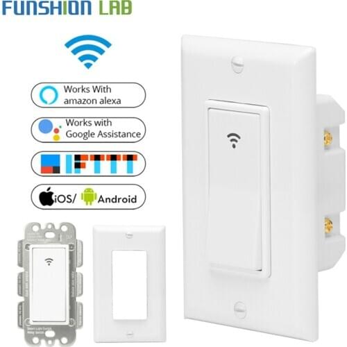 WiFi Wall Light Switch Smart Life/Tuya APP Remote Control Works with Amazon Alexa Echo Google Home IFTTT